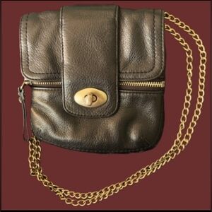 Banana Republic Black Leather Crossbody Bag
